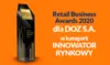 Statuetka Retail Business Awards 2020 dla DOZ S.A.